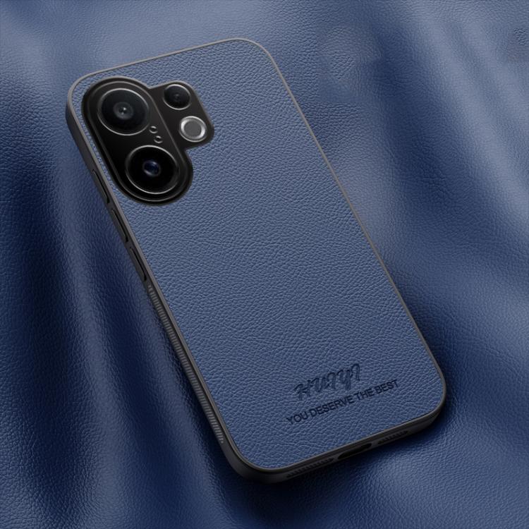 For vivo S30 Pro mini HUIYI Leather Magnetic Phone Case(Blue)