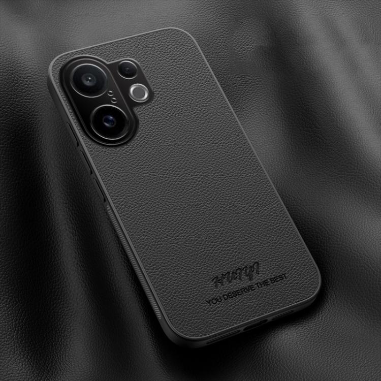 For vivo S30 Pro mini HUIYI Leather Magnetic Phone Case(Black)