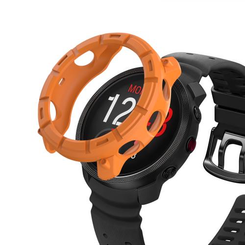 

For Polar Vantage M3 Half Coverage Hollow TPU Armor Watch Protective Case(Orange)