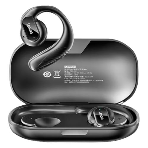 

Lenovo TC3402 Dual Horn 360 Surround Sound Wireless BT 5.3 Earphones(Black)