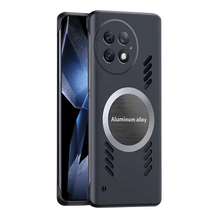 

For OnePlus 13 All-inclusive Lens Frameless Graphene Cooling Phone Case(Black)