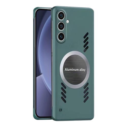 

For Samsung Galaxy S25+ 5G All-inclusive Lens Frameless Graphene Cooling Phone Case(Navy Blue)