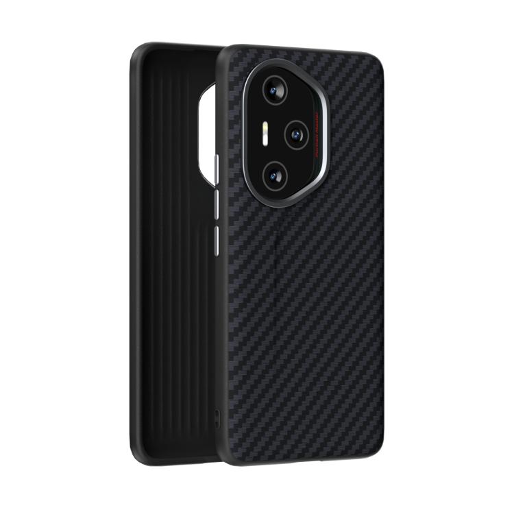 

For Honor 300 Pro ABEEL C Carbon Fiber Series 6D Micro Relief Phone Case(Black)