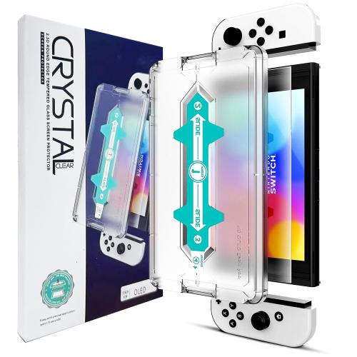 

For Nintendo Switch OLED 2.5D High Aluminum Tempered Glass Screen Protector