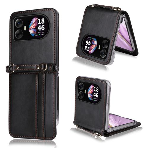 

For Blackview Hero 10 Crossbody Card Bag PU Folding Phone Case(Black)