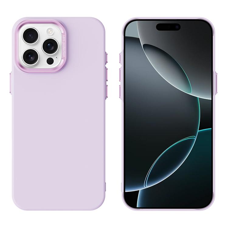 

For iPhone 16 Pro Max PC Flocking MagSafe Magnetic Phone Case(Pink Purple)