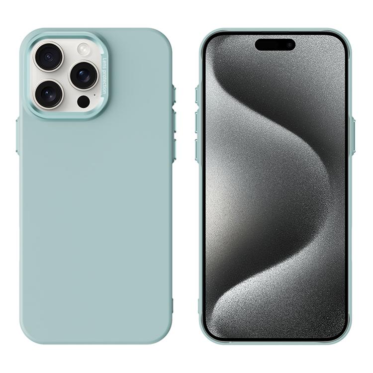 

For iPhone 15 Pro Max PC Flocking MagSafe Magnetic Phone Case(Green)