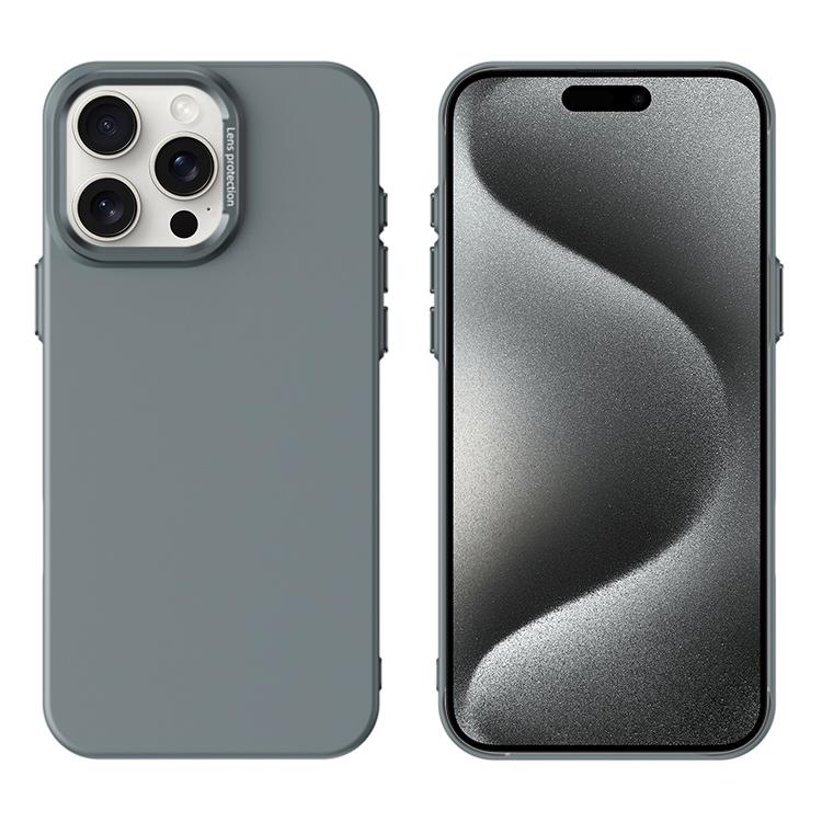 

For iPhone 15 Pro PC Flocking MagSafe Magnetic Phone Case(Dark Grey)