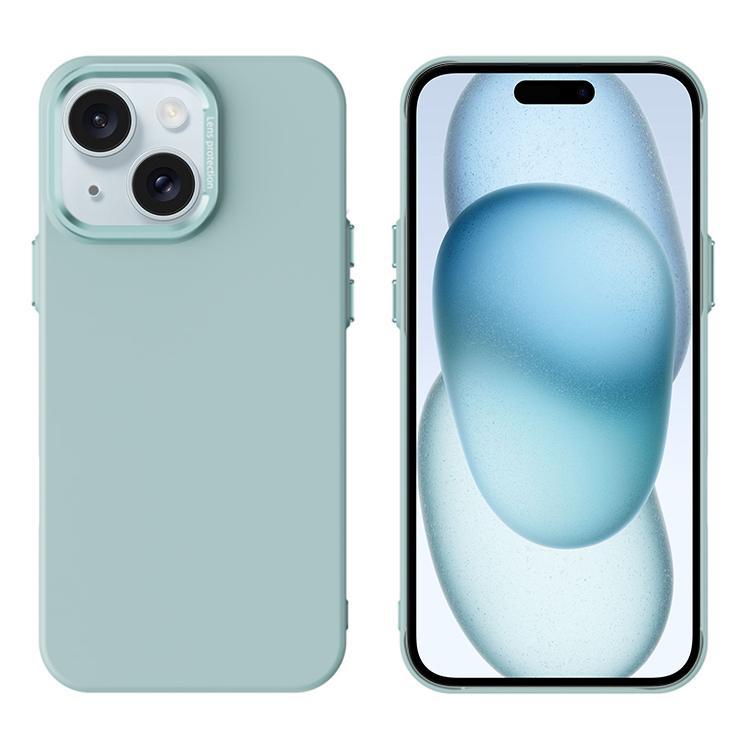 

For iPhone 15 PC Flocking MagSafe Magnetic Phone Case(Green)