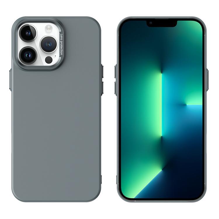

For iPhone 13 Pro Max PC Flocking MagSafe Magnetic Phone Case(Dark Grey)
