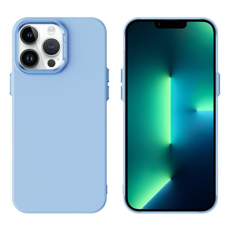 

For iPhone 13 Pro PC Flocking MagSafe Magnetic Phone Case(Blue)