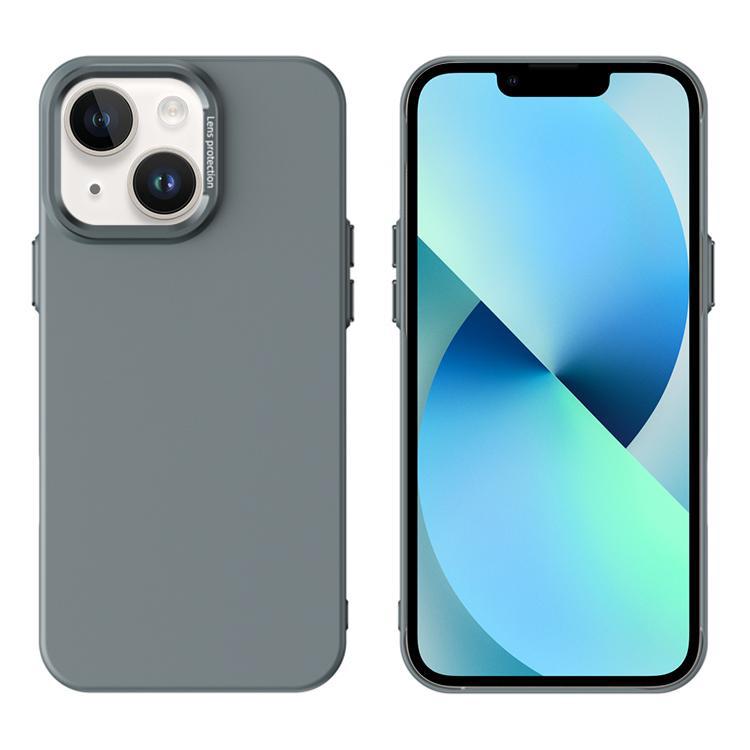 

For iPhone 13 PC Flocking MagSafe Magnetic Phone Case(Dark Grey)