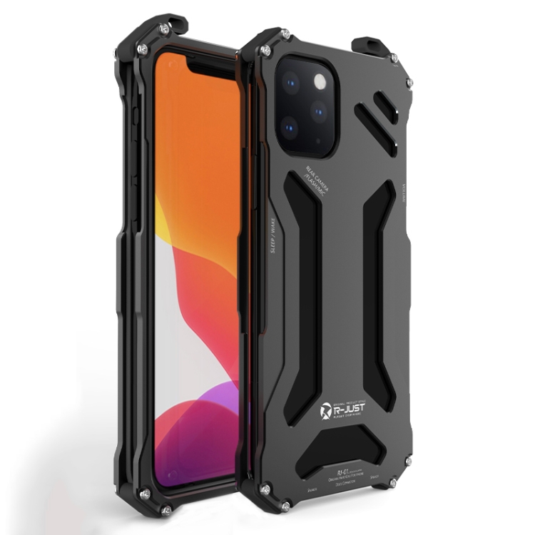 For iPhone 12 Pro Max R-JUST Shockproof Armor Metal Protective