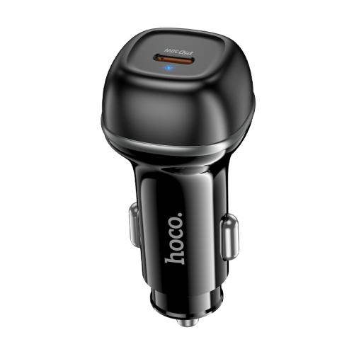 

hoco Z58 Rank PD30W USB-C / Type-C Single Port Car Charger(Black)