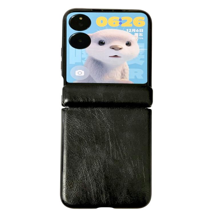 

For Xiaomi Mix Flip Integrated Magnetic Axis Crazy Horse Texture Phone Case(Black)