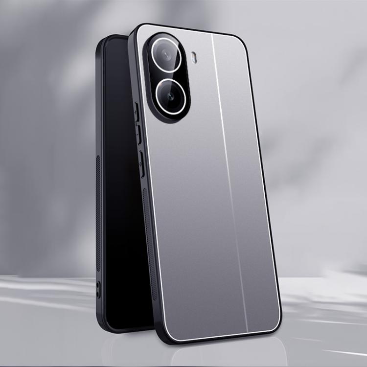 

For Redmi Trubo 4 Ice Aluminum Metal Explosion-proof Frosted Phone Case(Silver)