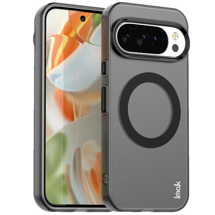 

For Google Pixel 10 Pro XL IMAK Candy Series Shockproof MagSafe Phone Case(Black)