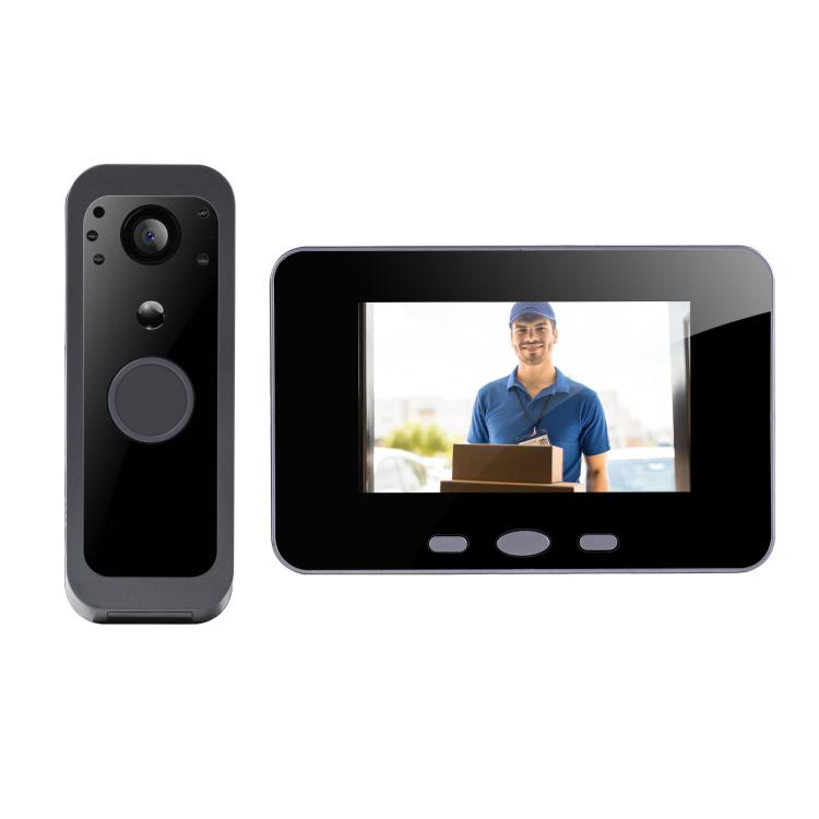 

SY-30 4 inch PIR Night Vision 2.4G Video Intercom Doorbell(Gray)