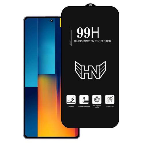 

For Xiaomi Poco M6 Pro 4G High Aluminum Large Arc Full Screen Tempered Glass Film