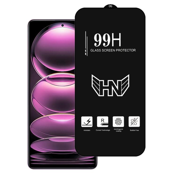 

For Redmi Note 12 Pro 5G High Aluminum Large Arc Full Screen Tempered Glass Film