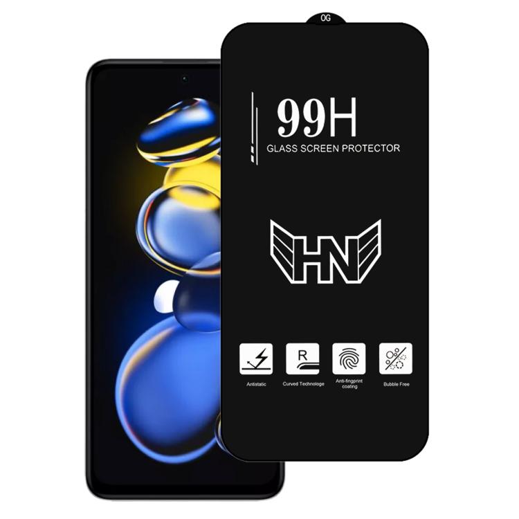 

For Redmi Note 11T Pro High Aluminum Large Arc Full Screen Tempered Glass Film