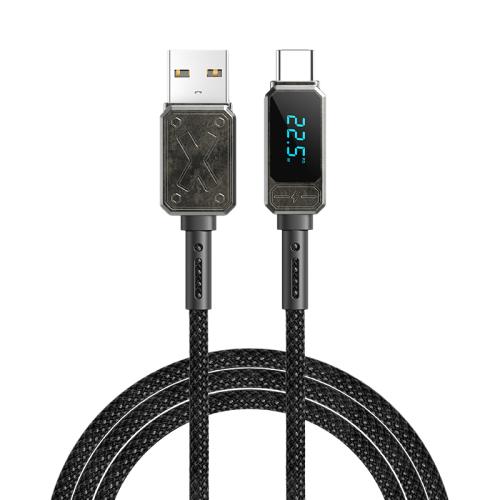 

WIWU Wi-C038 TITAN Series 6A USB to Type-C Zinc Alloy Braided Fast Charging Data Cable, Length: 1.2m(Tarnish)