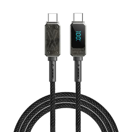 

WIWU Wi-C038 TITAN Series 100W Type-C to Type-C Zinc Alloy Braided Fast Charging Data Cable, Length: 1.2m(Tarnish)