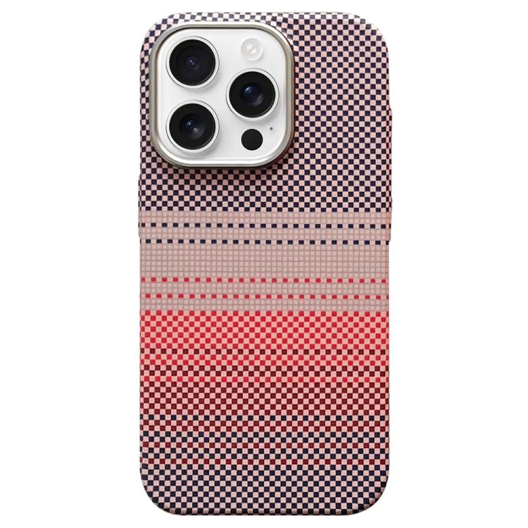 

For iPhone 14 Pro Max Metal Lens Protection Frame MagSafe PC Phone Case(Sunset Grey)