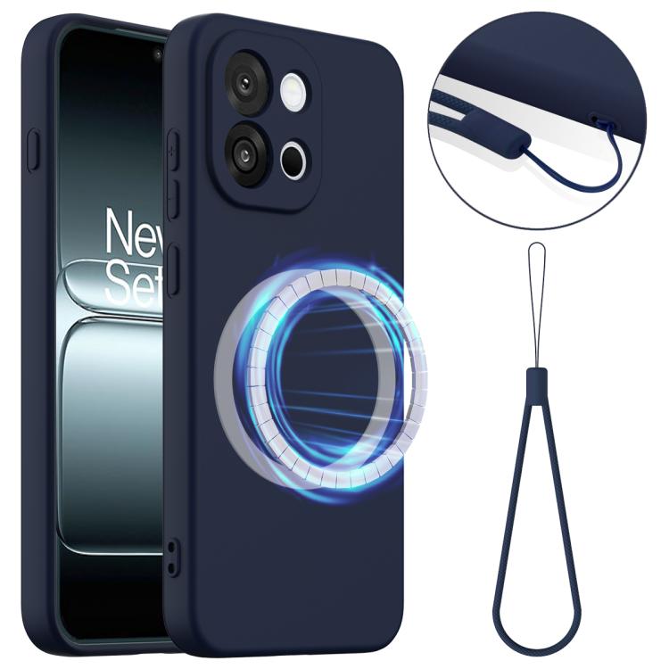 

For OnePlus 13T / 13s Shockproof Silicone Magsafe Phone Case(Navy Blue)
