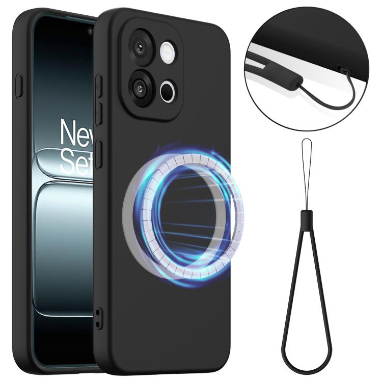 

For OnePlus 13T / 13s Shockproof Silicone Magsafe Phone Case(Black)