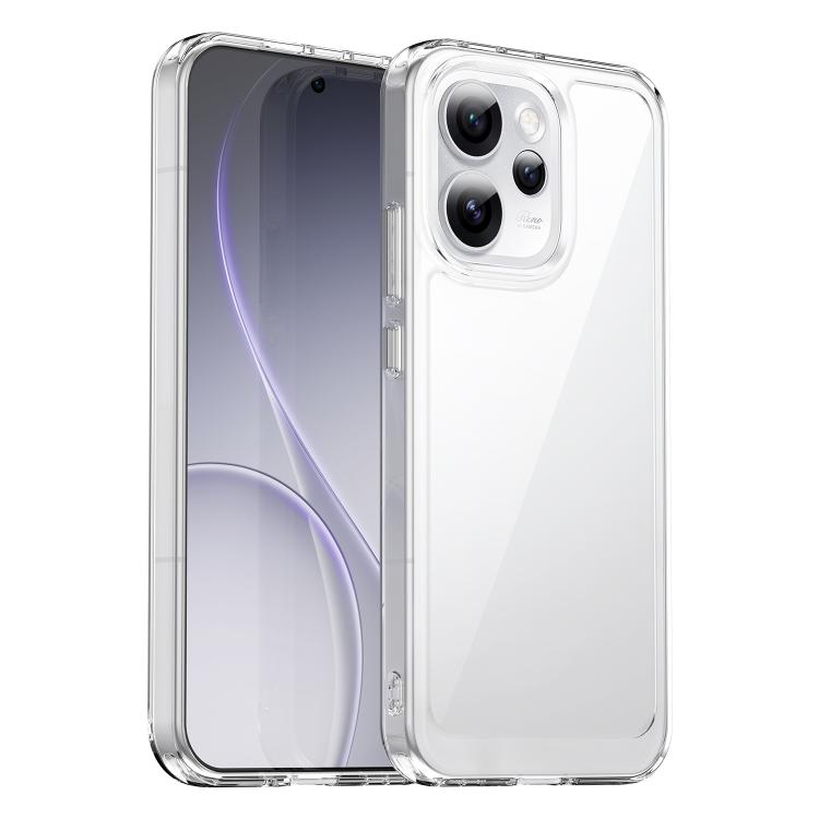 For OPPO Reno15 Pro Max 5G Global Colorful Series Acrylic Hybrid TPU Phone Case(Transparent)