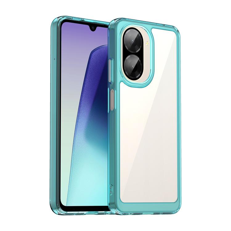 

For Redmi A5 4G 173.3mm EU Colorful Series Acrylic Hybrid TPU Phone Case(Transparent Blue)