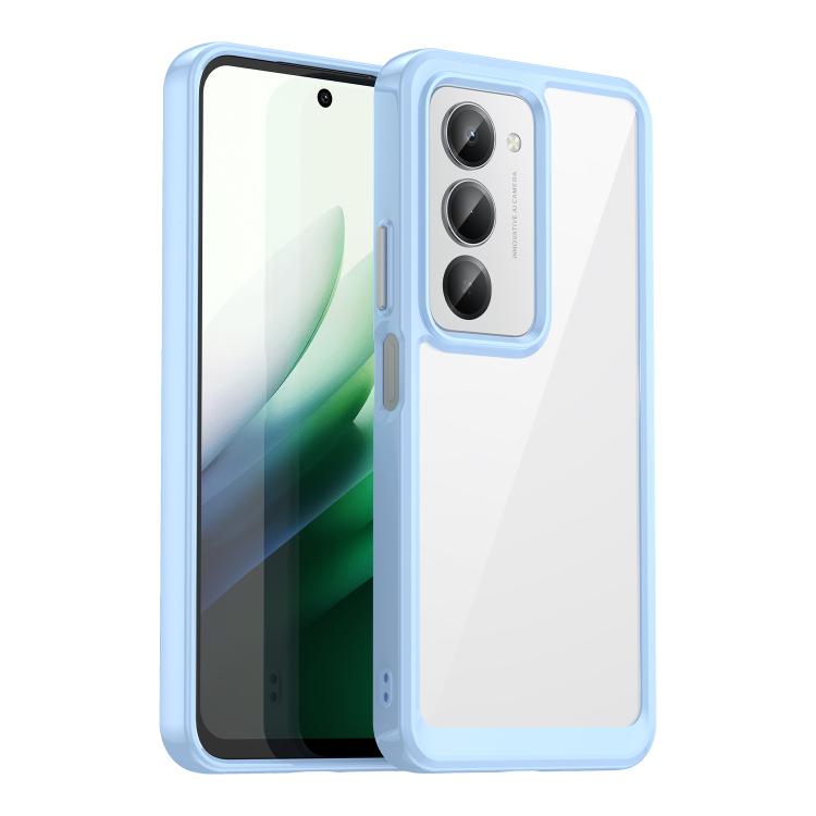 For Redmi 15 5G Global / 15 4G SEA Colorful Series Acrylic Hybrid TPU Phone Case(Blue)