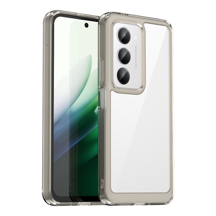 

For Redmi 15 5G / 4G EU 171mm Colorful Series Acrylic Hybrid TPU Phone Case(Transparent Grey)