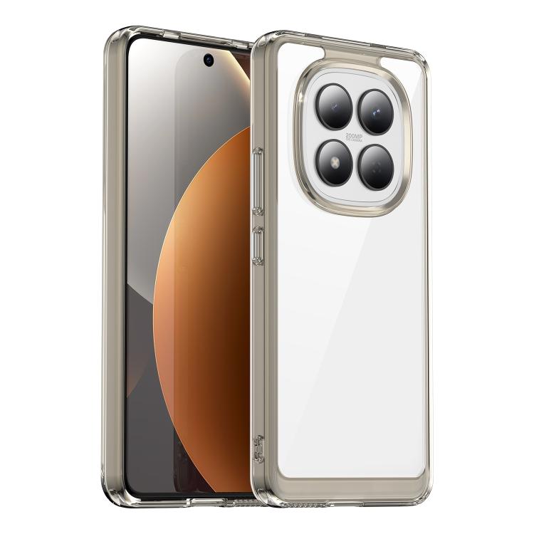 

For Redmi Note 15 Pro 4G Global 163.2mm Colorful Series Acrylic Hybrid TPU Phone Case(Transparent Grey)