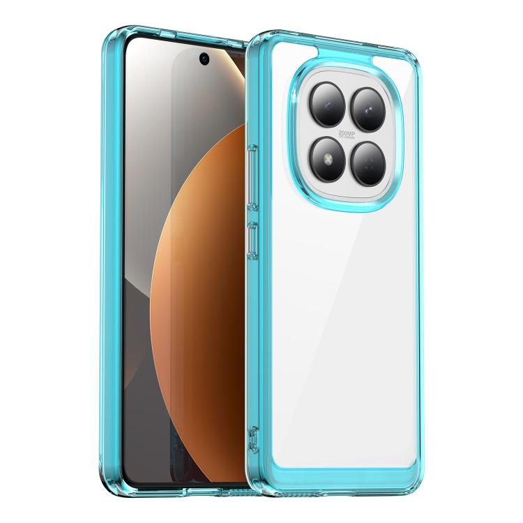

For Redmi Note 15 Pro 4G Global 163.2mm Colorful Series Acrylic Hybrid TPU Phone Case(Transparent Blue)