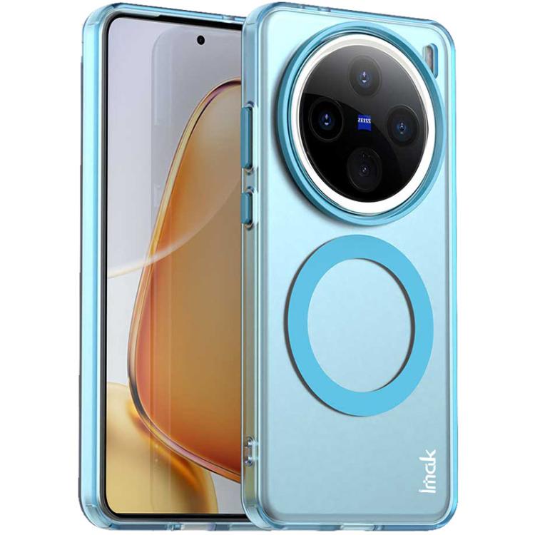 

For vivo X200 Pro mini IMAK Candy Series Shockproof MagSafe Phone Case(Blue)