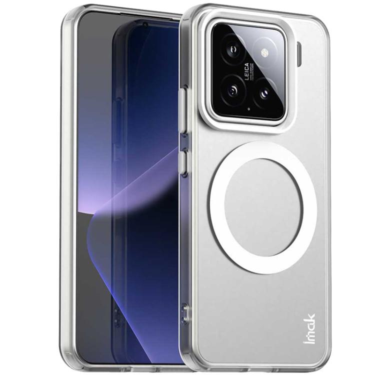 

For Xiaomi 15 IMAK Candy Series Shockproof MagSafe Phone Case(White)