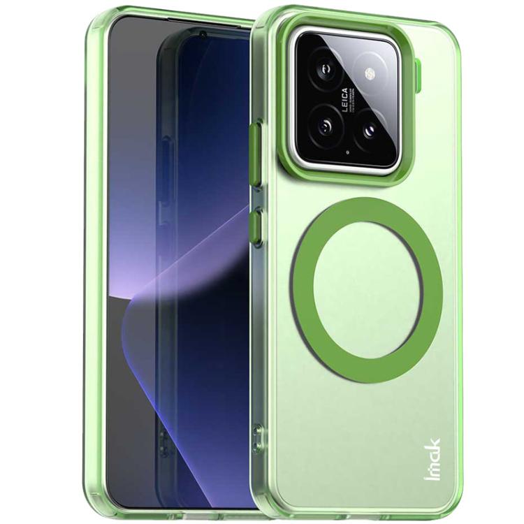 

For Xiaomi 15 IMAK Candy Series Shockproof MagSafe Phone Case(Green)