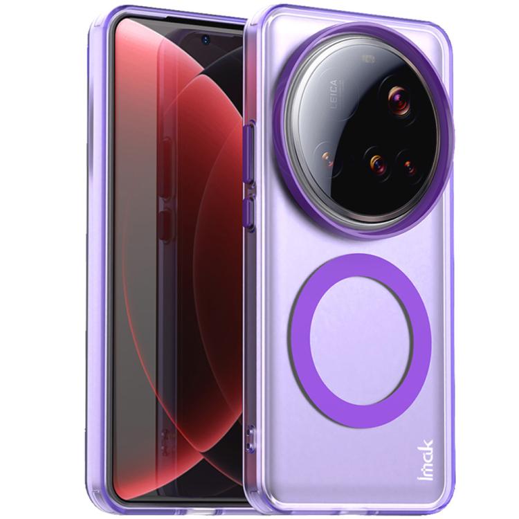 

For Xiaomi 15 Ultra IMAK Candy Series Shockproof MagSafe Phone Case(Purple)