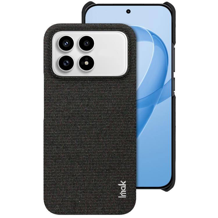 

For Redmi K90/Poco F8 Pro imak Ruiyi Series Cloth Texture PU + PC Phone Case(Black)