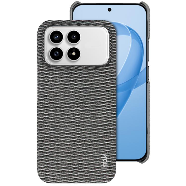 

For Redmi K90/Poco F8 Pro imak Ruiyi Series Cloth Texture PU + PC Phone Case(Dark Grey)