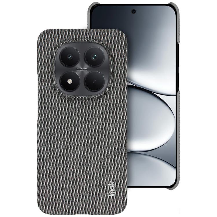 

For Redmi Note 15 Pro 5G Global 163.6mm imak Ruiyi Series Cloth Texture PU + PC Phone Case(Dark Grey)