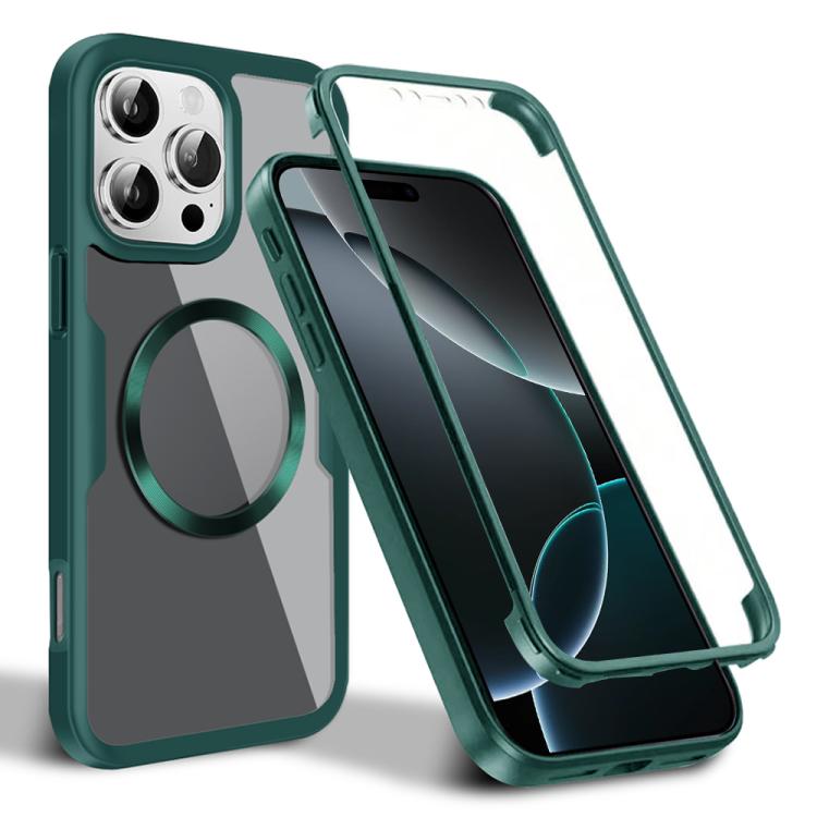 

For iPhone 16 Pro Max CD Texture MagSafe Phone Case(Green)