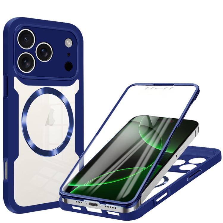 

For iPhone 17 Pro Max CD Texture MagSafe Phone Case(Blue)