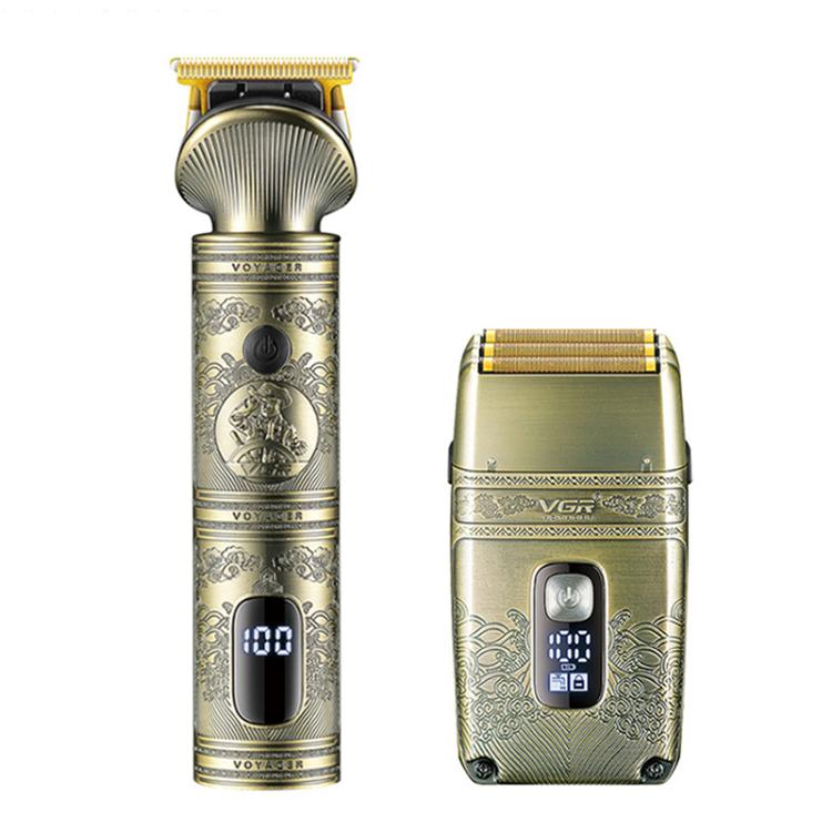 

VGR V-649 USB Digital Display Electric Hair Clipper & Shaver Set(Gold)