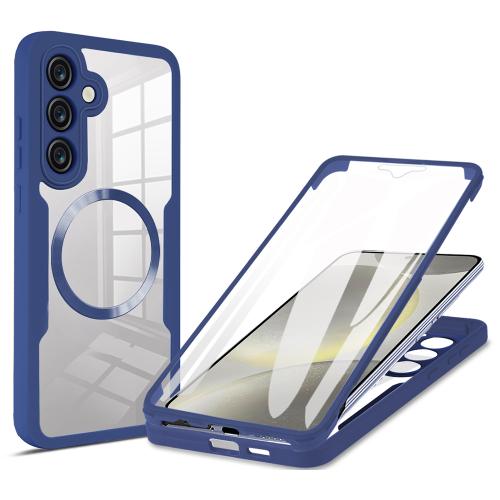 

For Samsung Galaxy S24 FE 5G CD Texture MagSafe Phone Case(Blue)