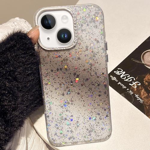 

For iPhone 15 Starry Sky Gradient IMD Phone Case(Black)