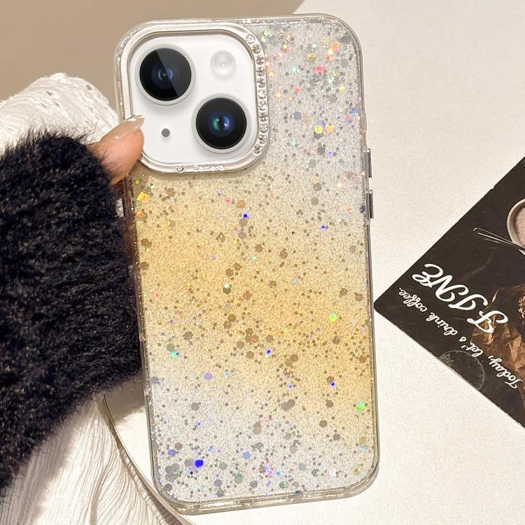 

For iPhone 14 Starry Sky Gradient IMD Phone Case(Yellow)