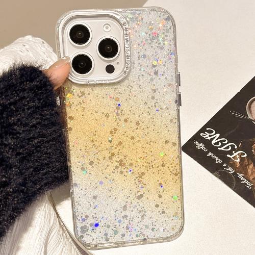 

For iPhone 14 Pro Max Starry Sky Gradient IMD Phone Case(Yellow)